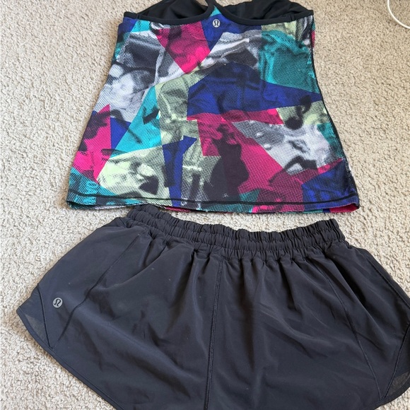 lululemon athletica Pants - lululemon set athletica Black Women's Athletic Shorts